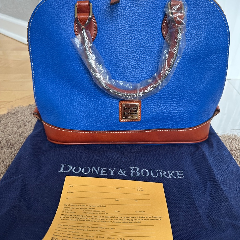 Dooney & Bourke Pebble Grain Leather- Zip Zip Satchel